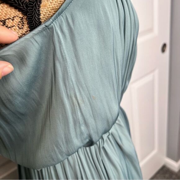 Sz XS Modern Citizen Sage Aileen Tie Shoulder Maxi Dress - Picture 13 of 14